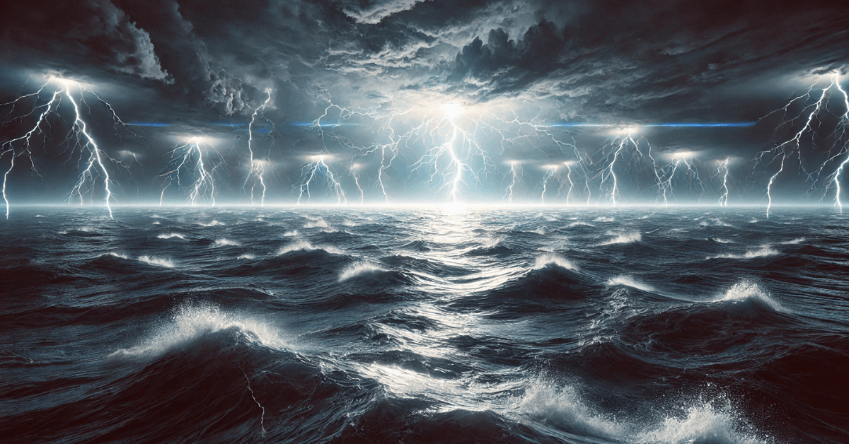 Cosa succede davvero quando un fulmine colpisce il mare?
